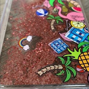 iPhone XS Moving Glitter Case NEVER USED